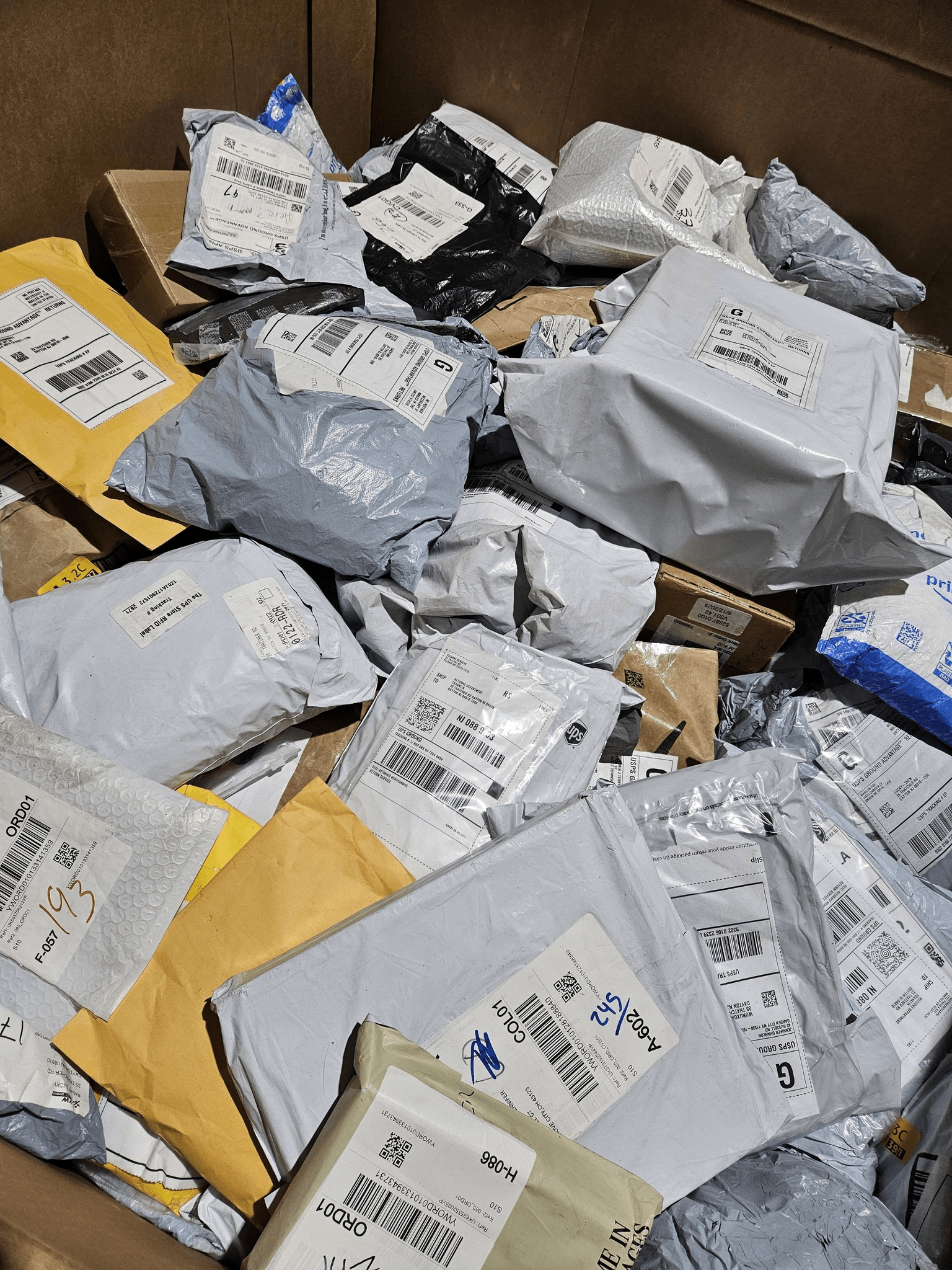 Full Pallet of Genuine Unclaimed Mail - Blue Bird Liquidation